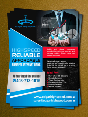 Flyer Design by debdesign for Edgar HighSpeed Inc | Design: #9611815