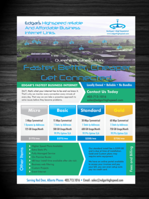 Flyer Design by ecorokerz for Edgar HighSpeed Inc | Design: #9612883