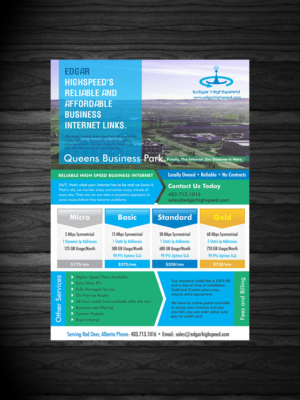 Flyer Design by ecorokerz for Edgar HighSpeed Inc | Design: #9620254