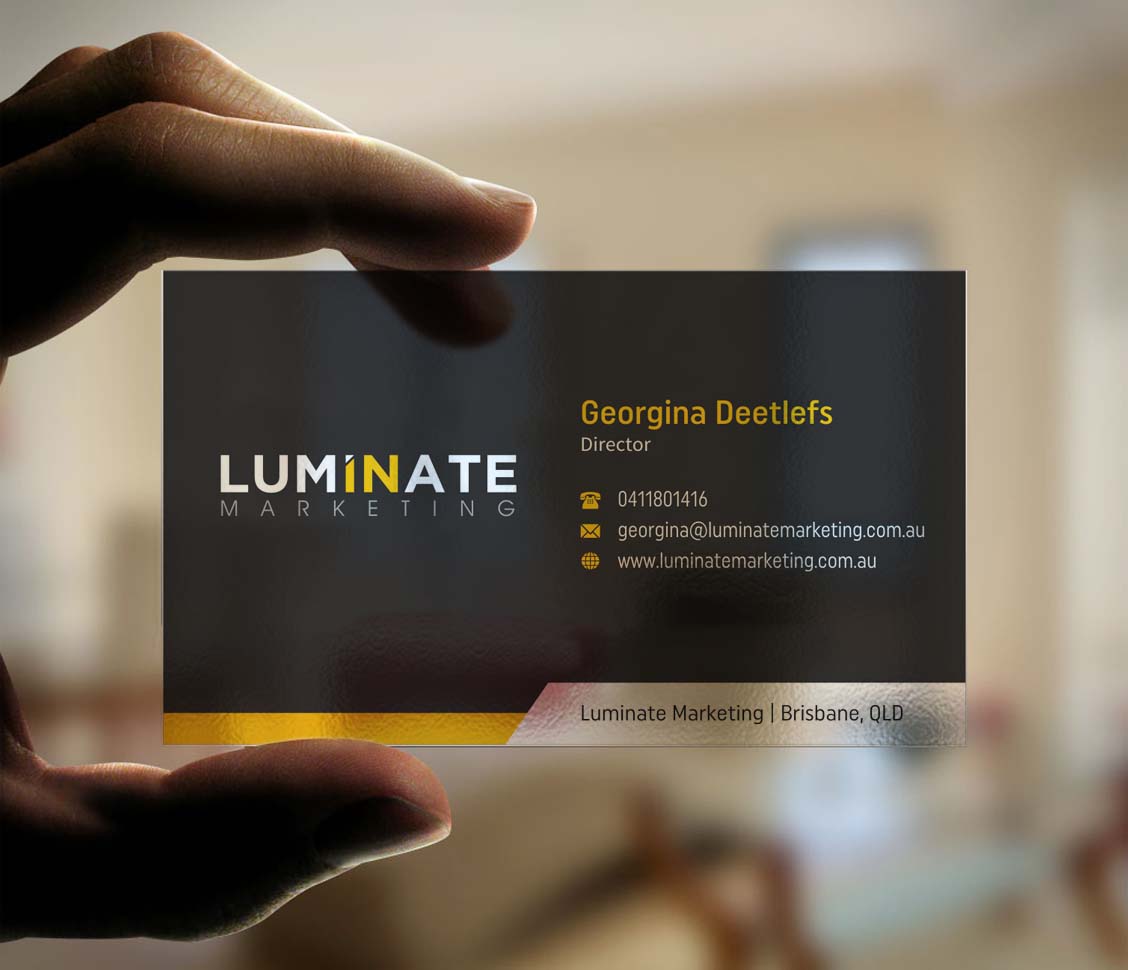 Business Card Design by INDIAN_Ashok for Luminate Marketing | Design #9599528