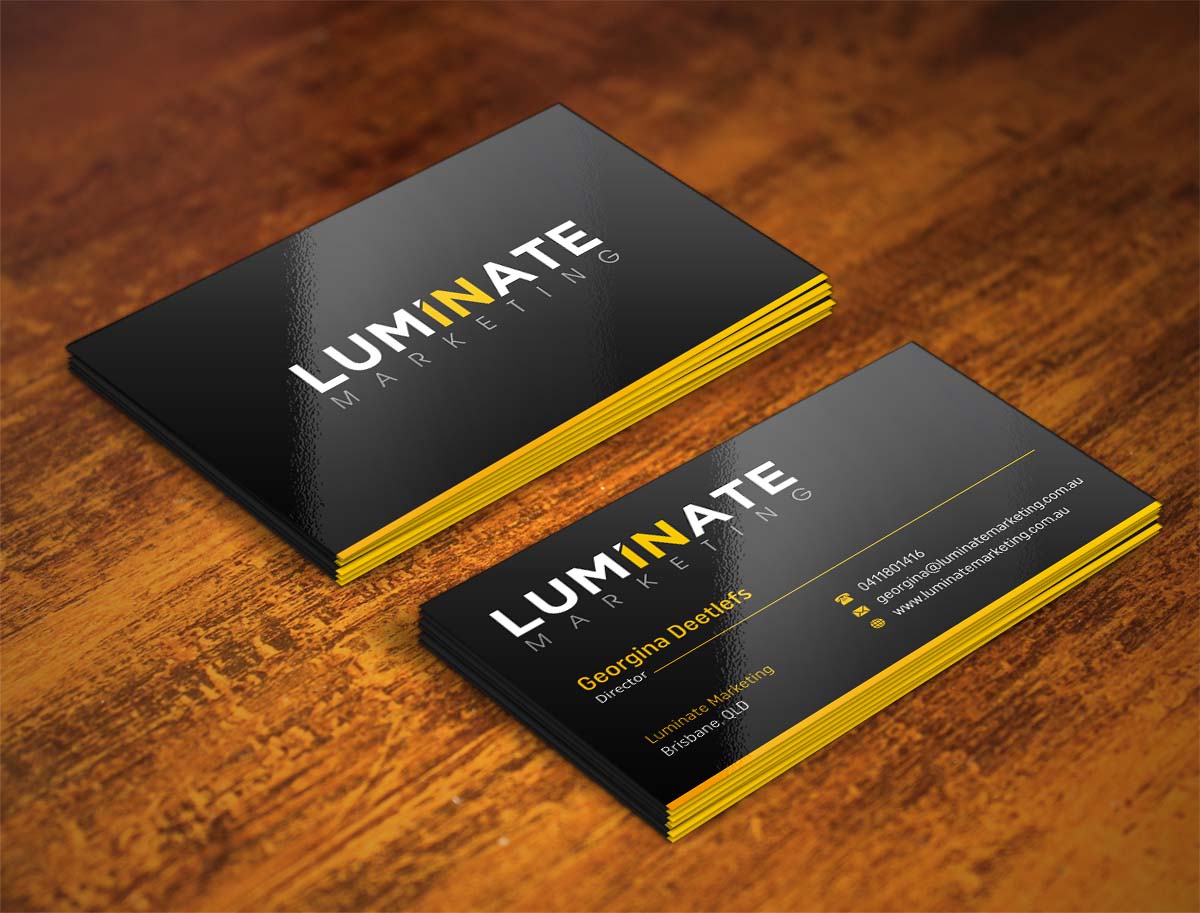 Diseño de Tarjeta de Presentación por INDIAN_Ashok para Luminate Marketing | Diseño #9599533