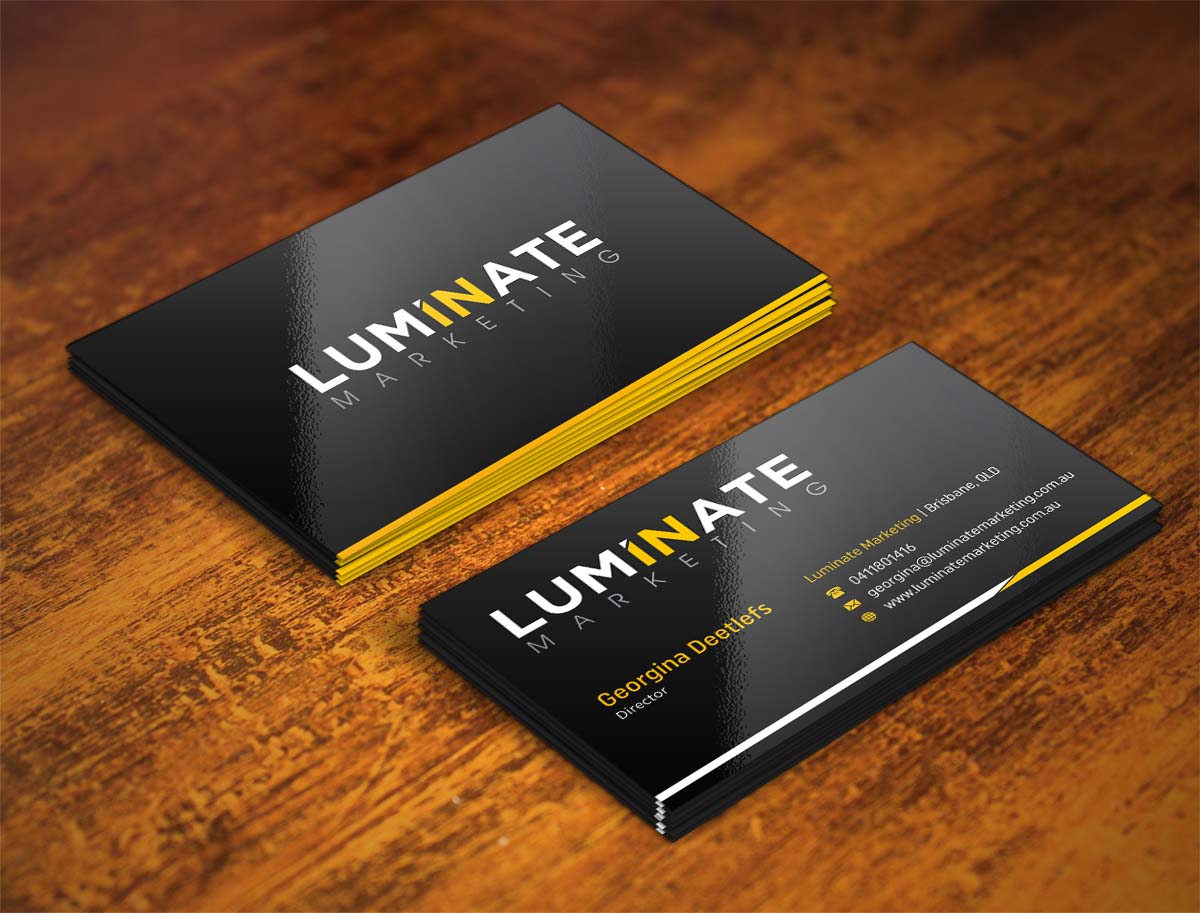 Visitenkarten-Design von INDIAN_Ashok für Luminate Marketing | Design #9599537