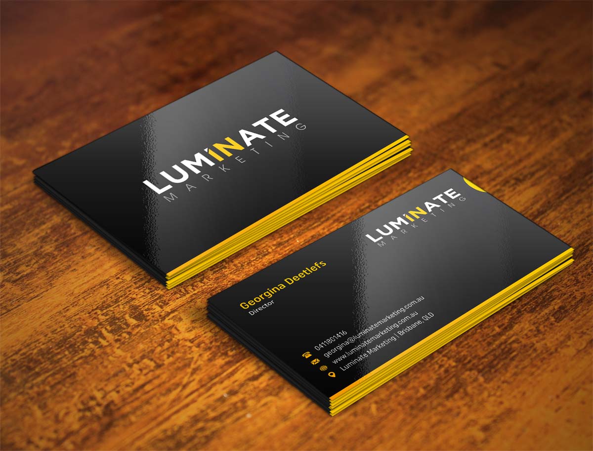 Visitenkarten-Design von INDIAN_Ashok für Luminate Marketing | Design #9599539