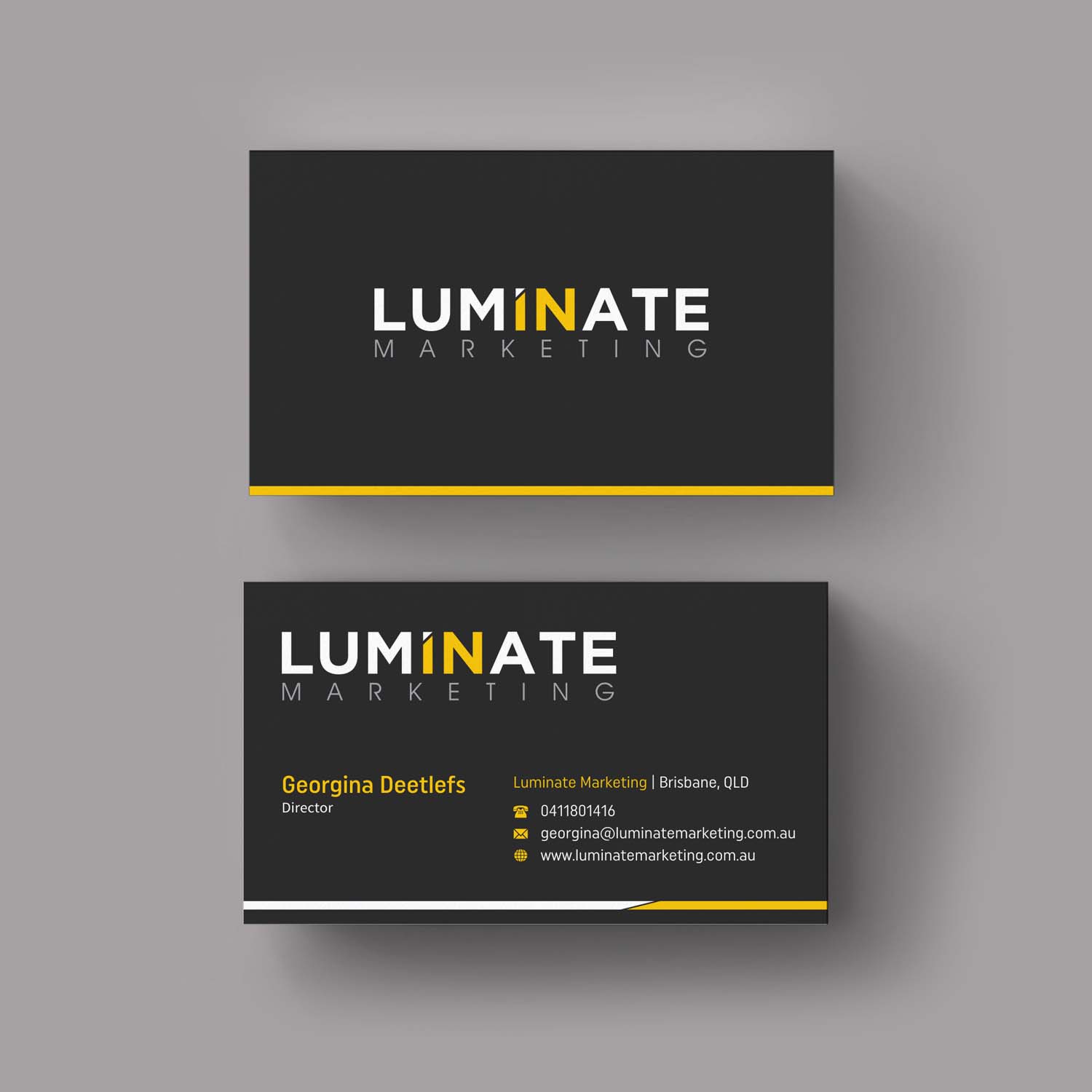 Business Card Design by INDIAN_Ashok for Luminate Marketing | Design #9599540
