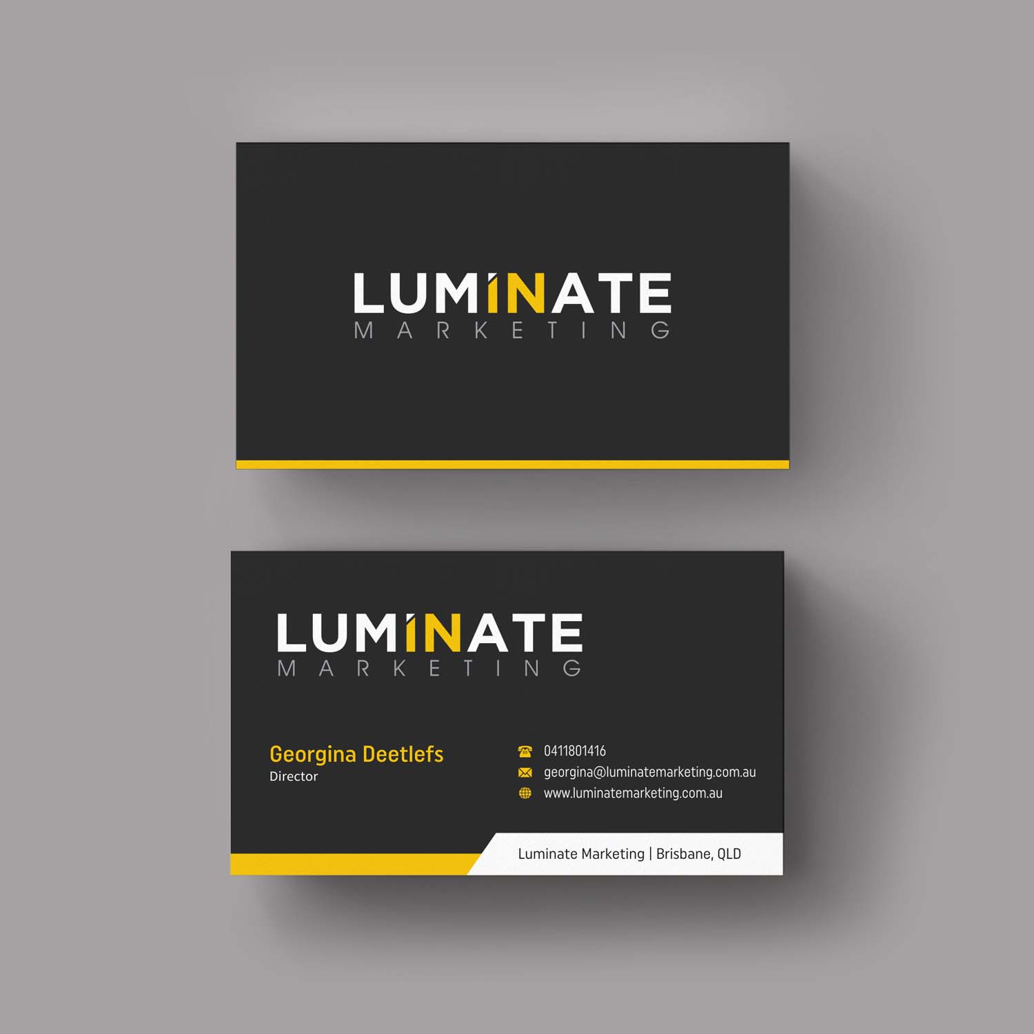 Business Card Design by INDIAN_Ashok for Luminate Marketing | Design #9599542