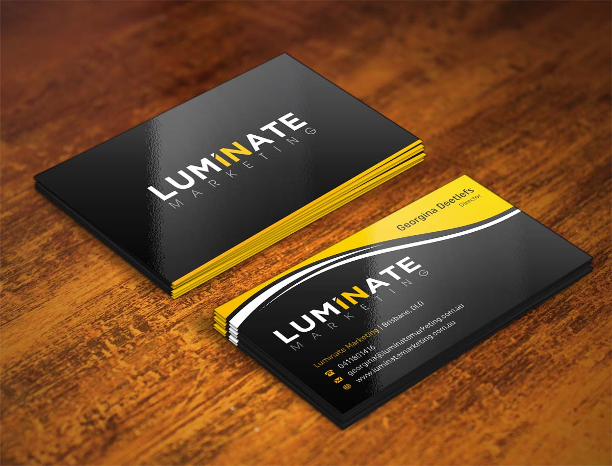 Business Card Design by INDIAN_Ashok for Luminate Marketing | Design #9599543