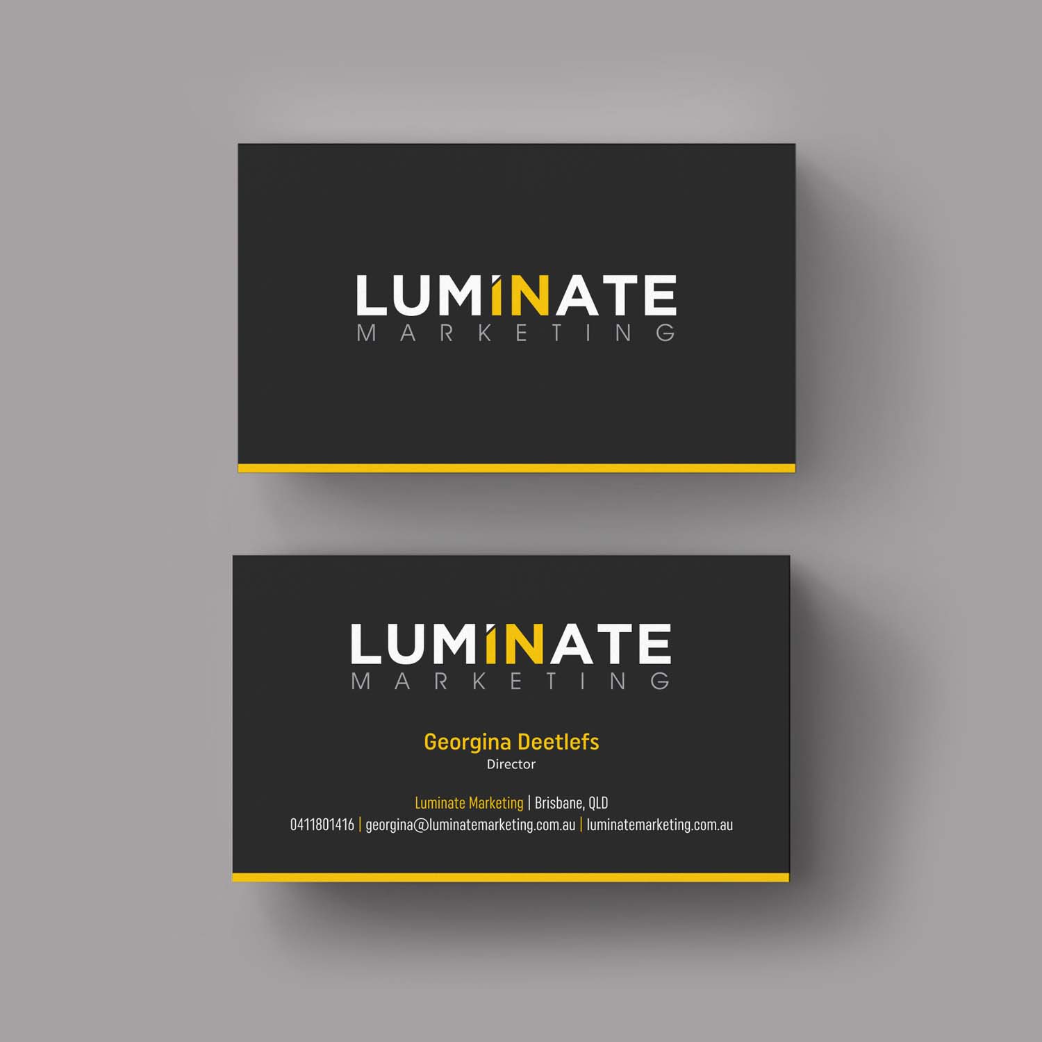 Visitenkarten-Design von INDIAN_Ashok für Luminate Marketing | Design #9599544