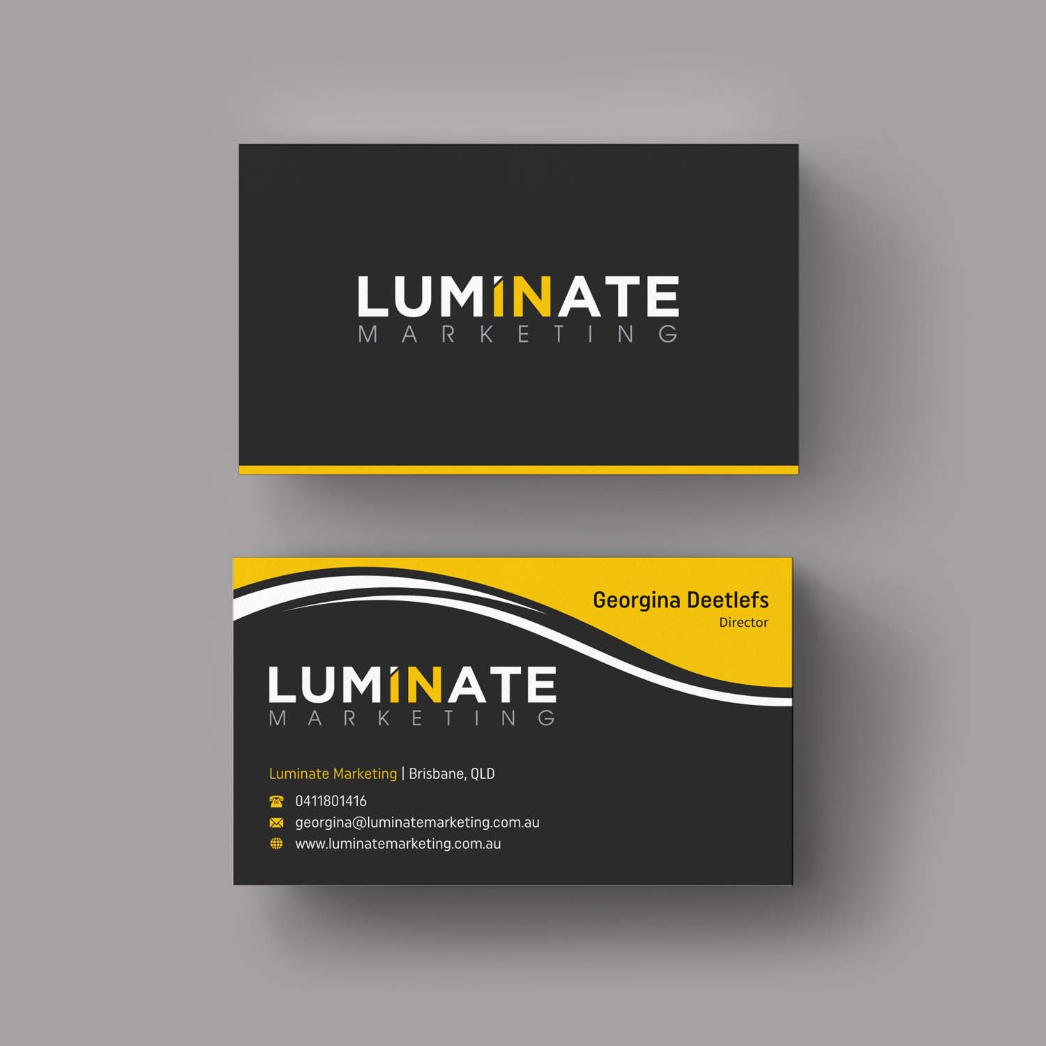 Diseño de Tarjeta de Presentación por INDIAN_Ashok para Luminate Marketing | Diseño #9599551