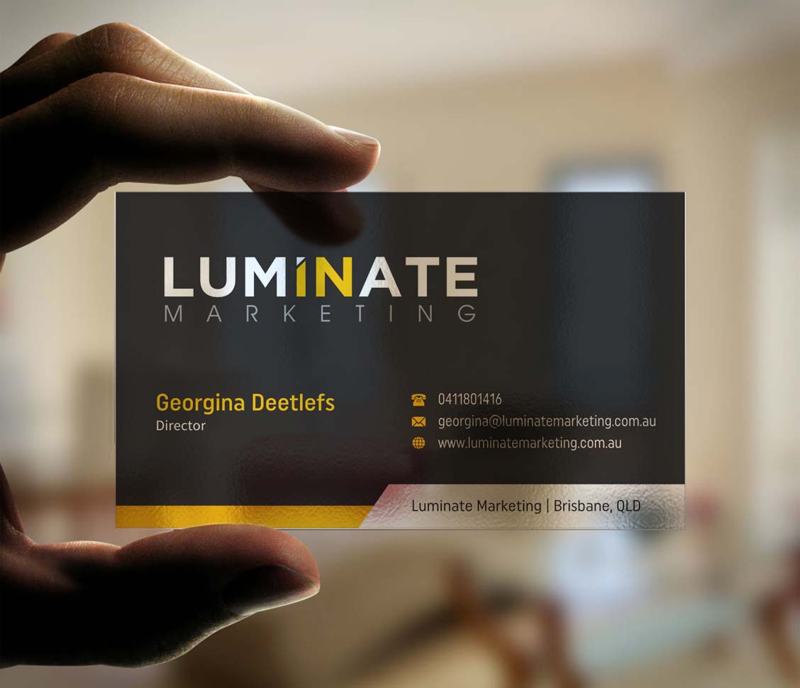 Visitenkarten-Design von INDIAN_Ashok für Luminate Marketing | Design #9599556