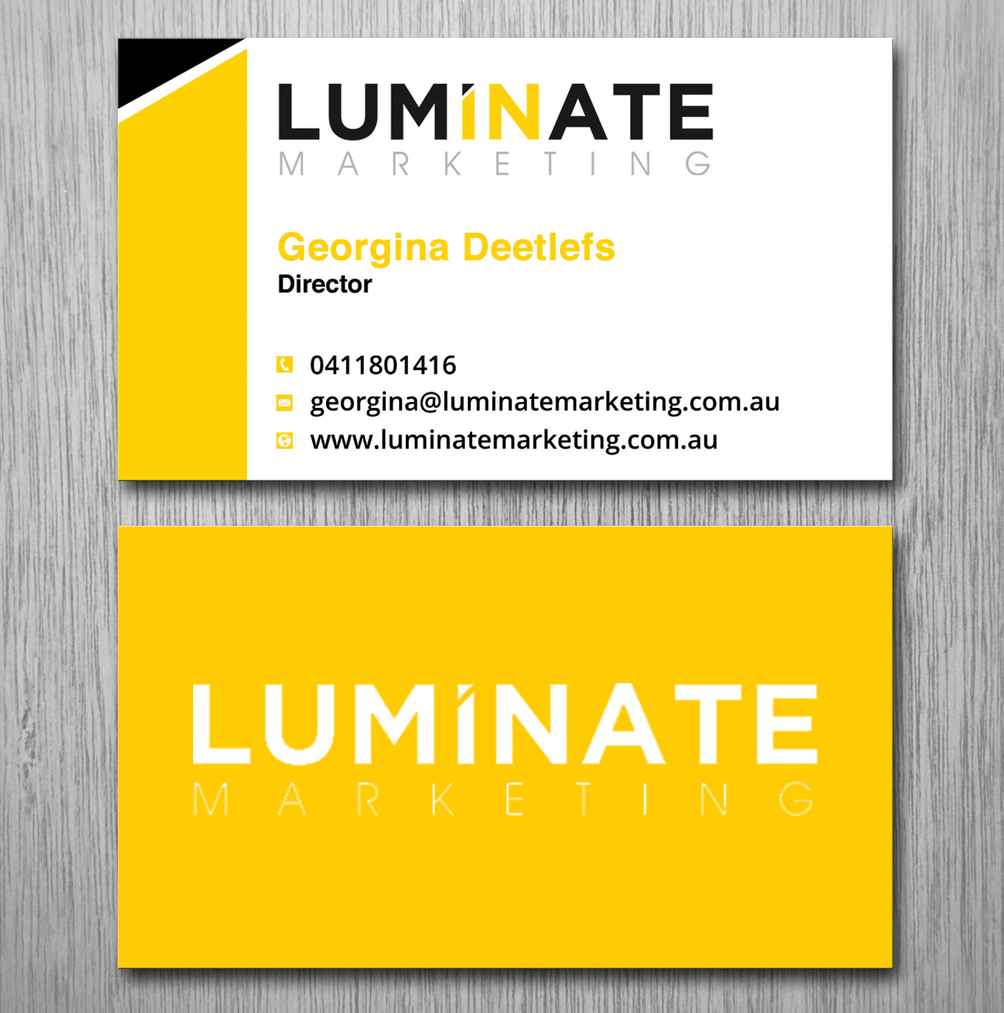 Diseño de Tarjeta de Presentación por Lanka Ama para Luminate Marketing | Diseño #9599070