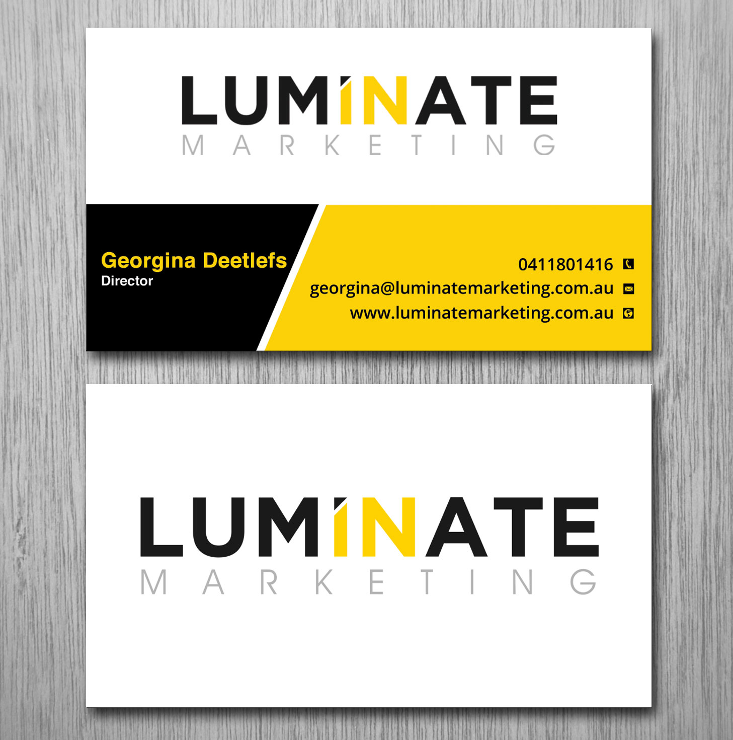 Visitenkarten-Design von Lanka Ama für Luminate Marketing | Design #9599071