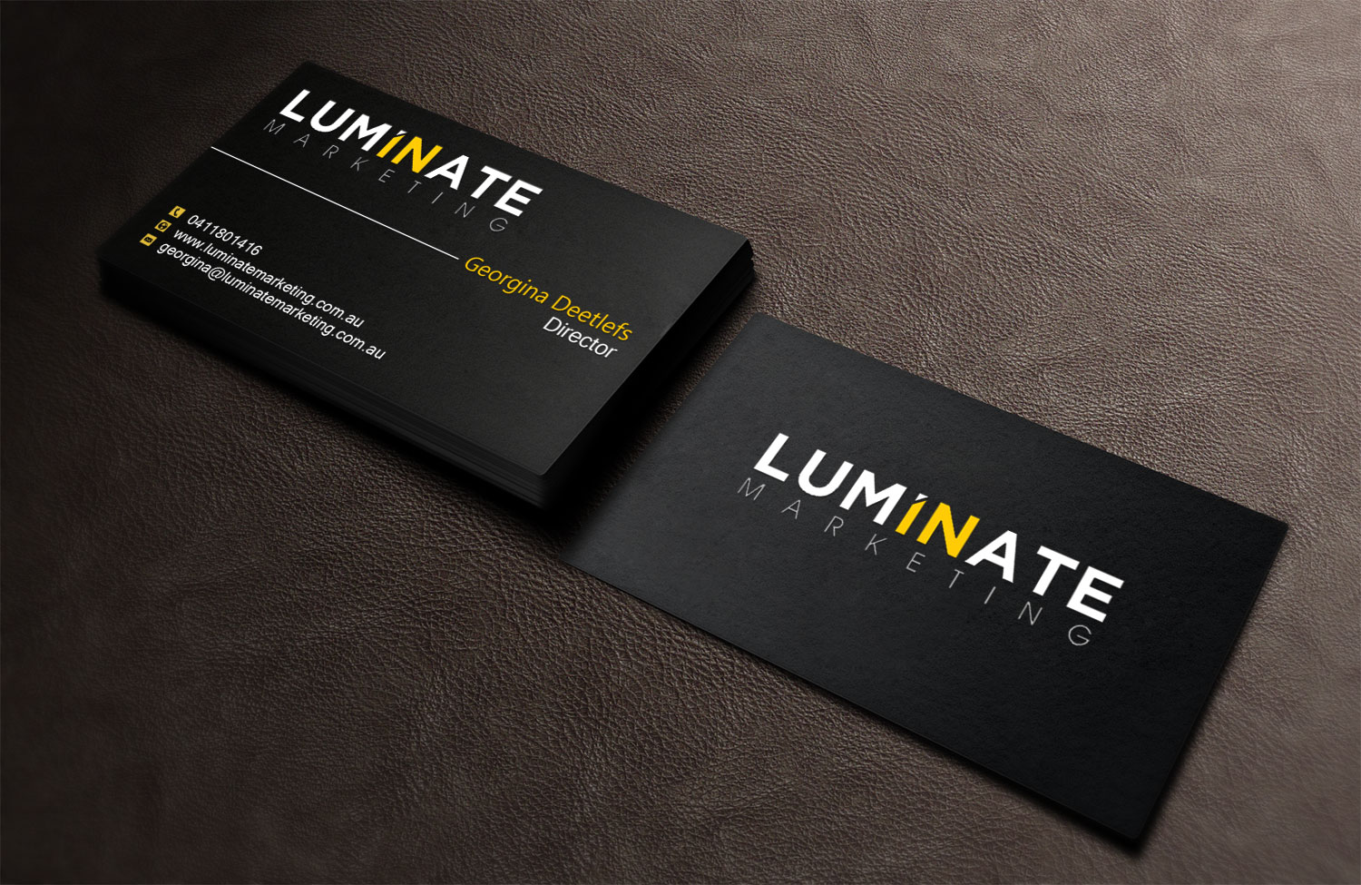 Business Card Design by Lanka Ama for Luminate Marketing | Design #9599077