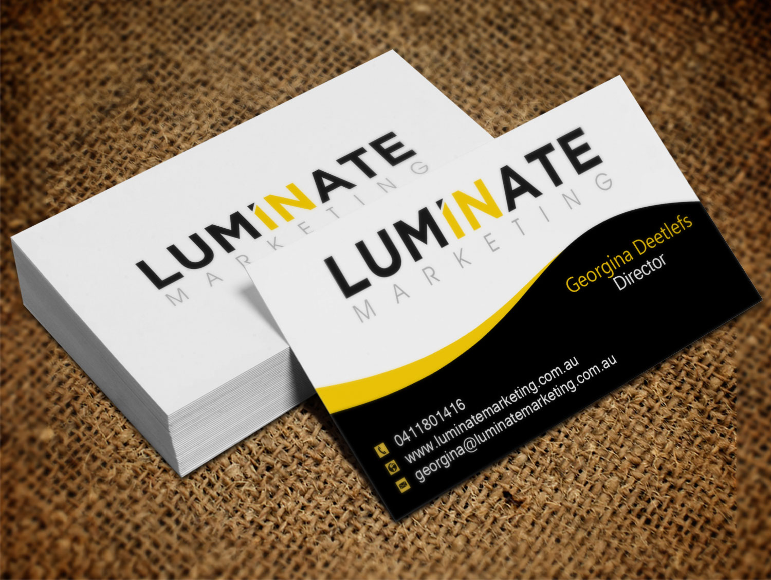 Business Card Design by Lanka Ama for Luminate Marketing | Design #9599088