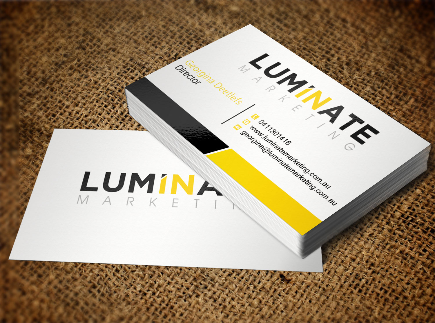 Business Card Design by Lanka Ama for Luminate Marketing | Design #9599091