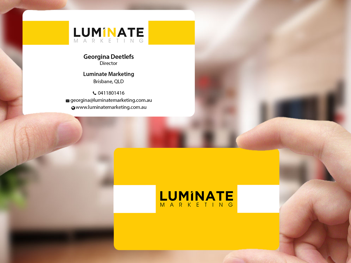 Business Card Design by Creations Box 2015 for Luminate Marketing | Design #9601427