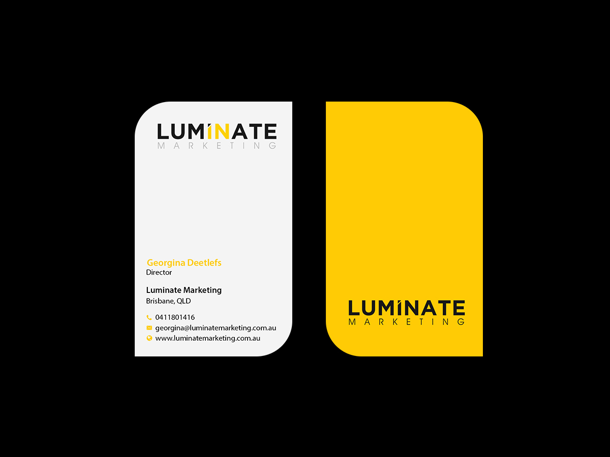 Business Card Design by Creations Box 2015 for Luminate Marketing | Design #9601429