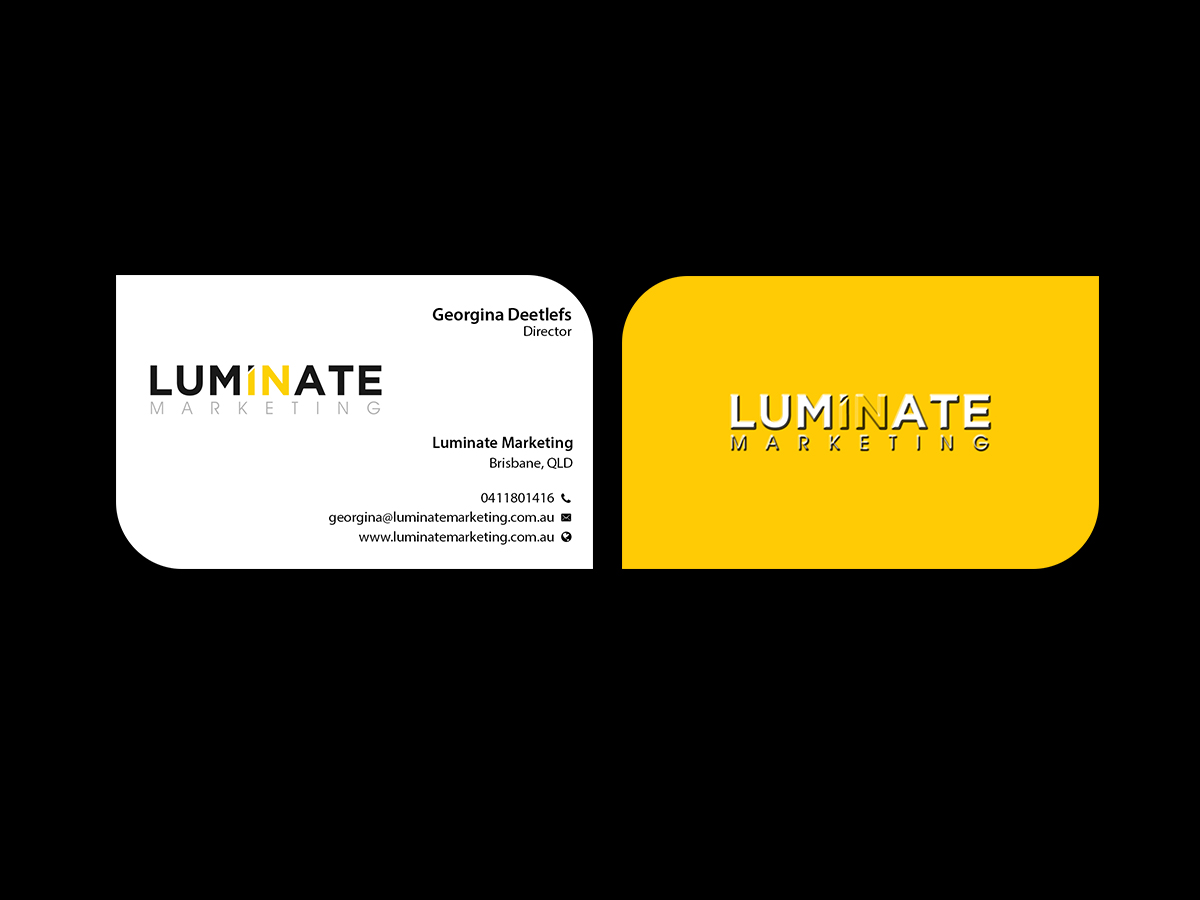 Business Card Design by Creations Box 2015 for Luminate Marketing | Design #9601431