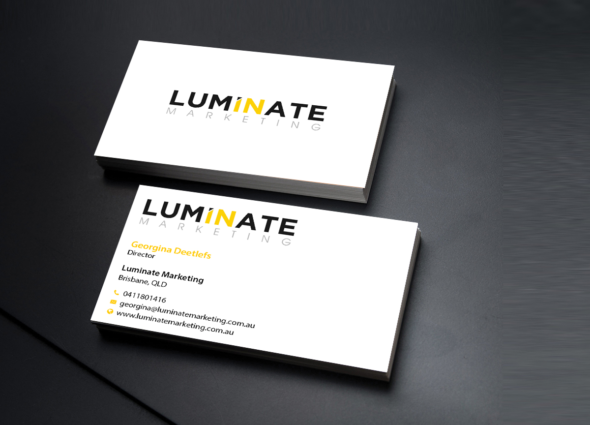 Business Card Design by Creations Box 2015 for Luminate Marketing | Design #9601432
