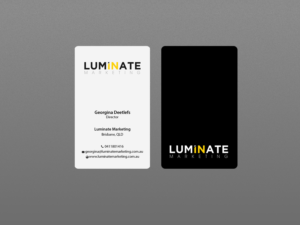 Business Card Design by Creations Box 2015 for Luminate Marketing | Design: #9601433