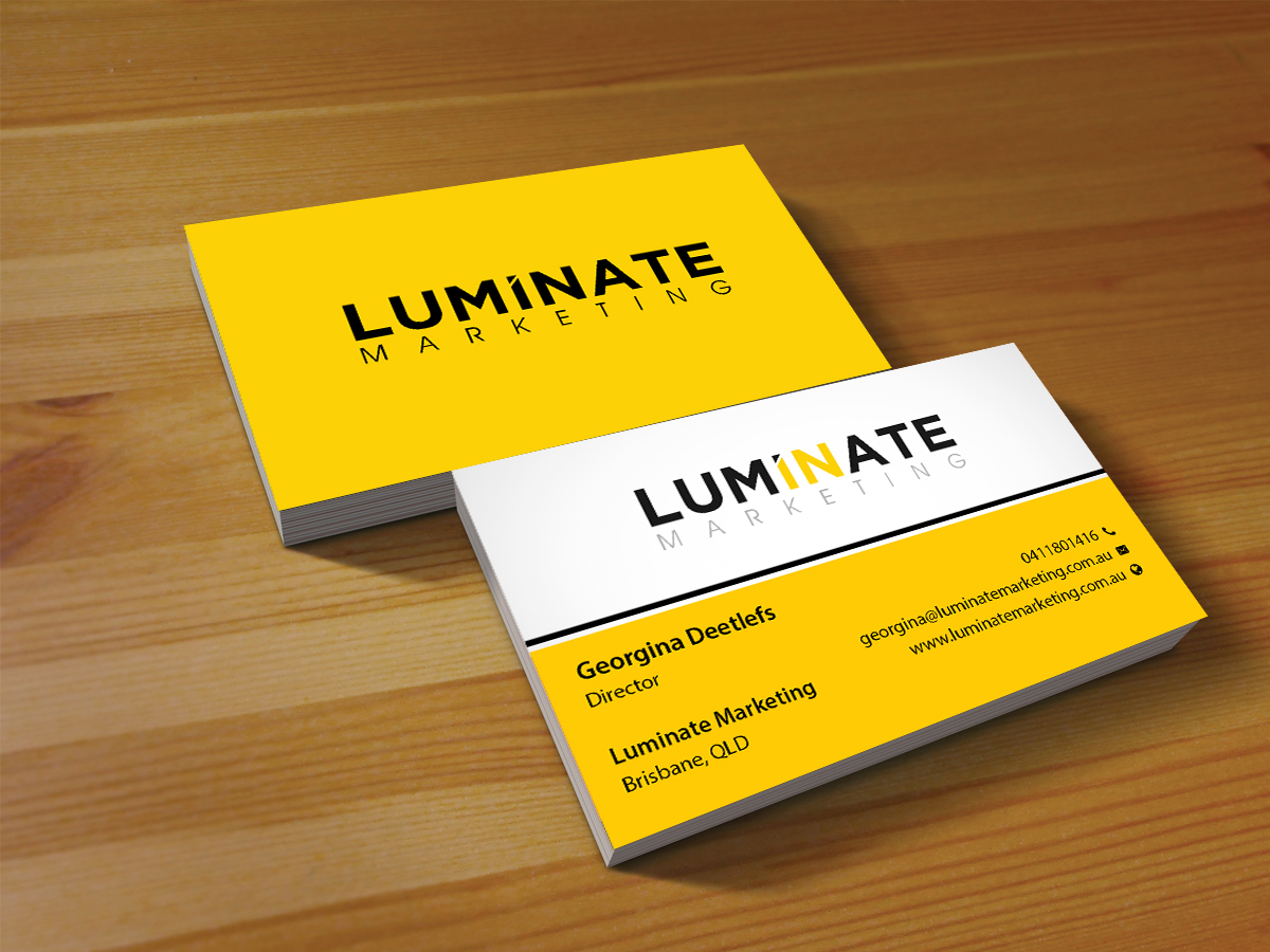 Business Card Design by Creations Box 2015 for Luminate Marketing | Design #9601435