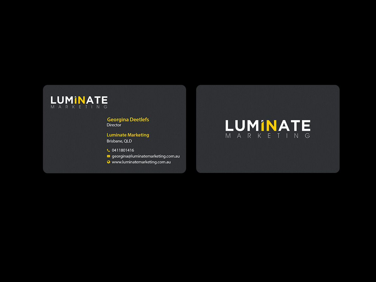 Business Card Design by Creations Box 2015 for Luminate Marketing | Design #9601436