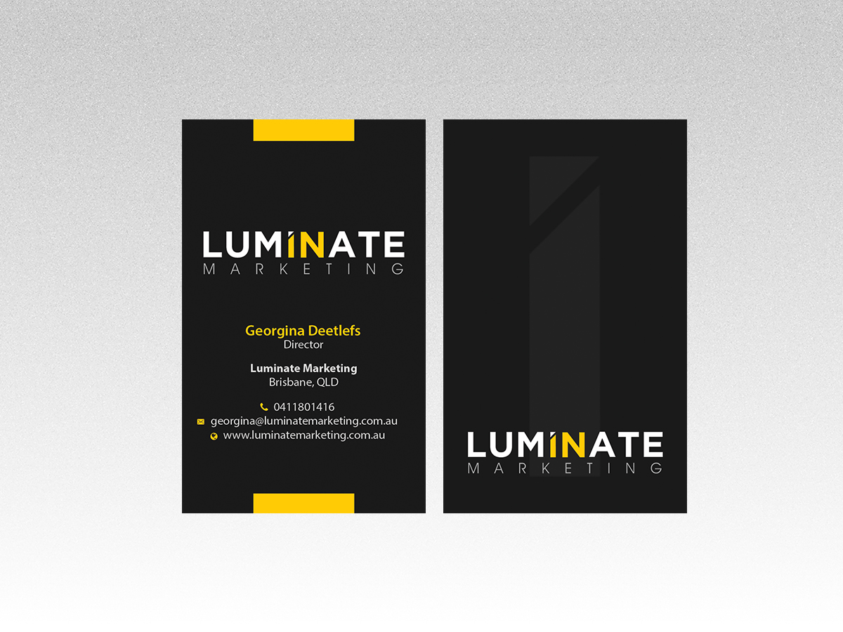 Business Card Design by Creations Box 2015 for Luminate Marketing | Design #9604192