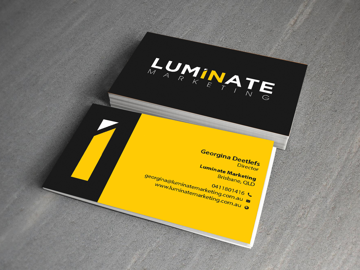 Business Card Design by Creations Box 2015 for Luminate Marketing | Design #9604193