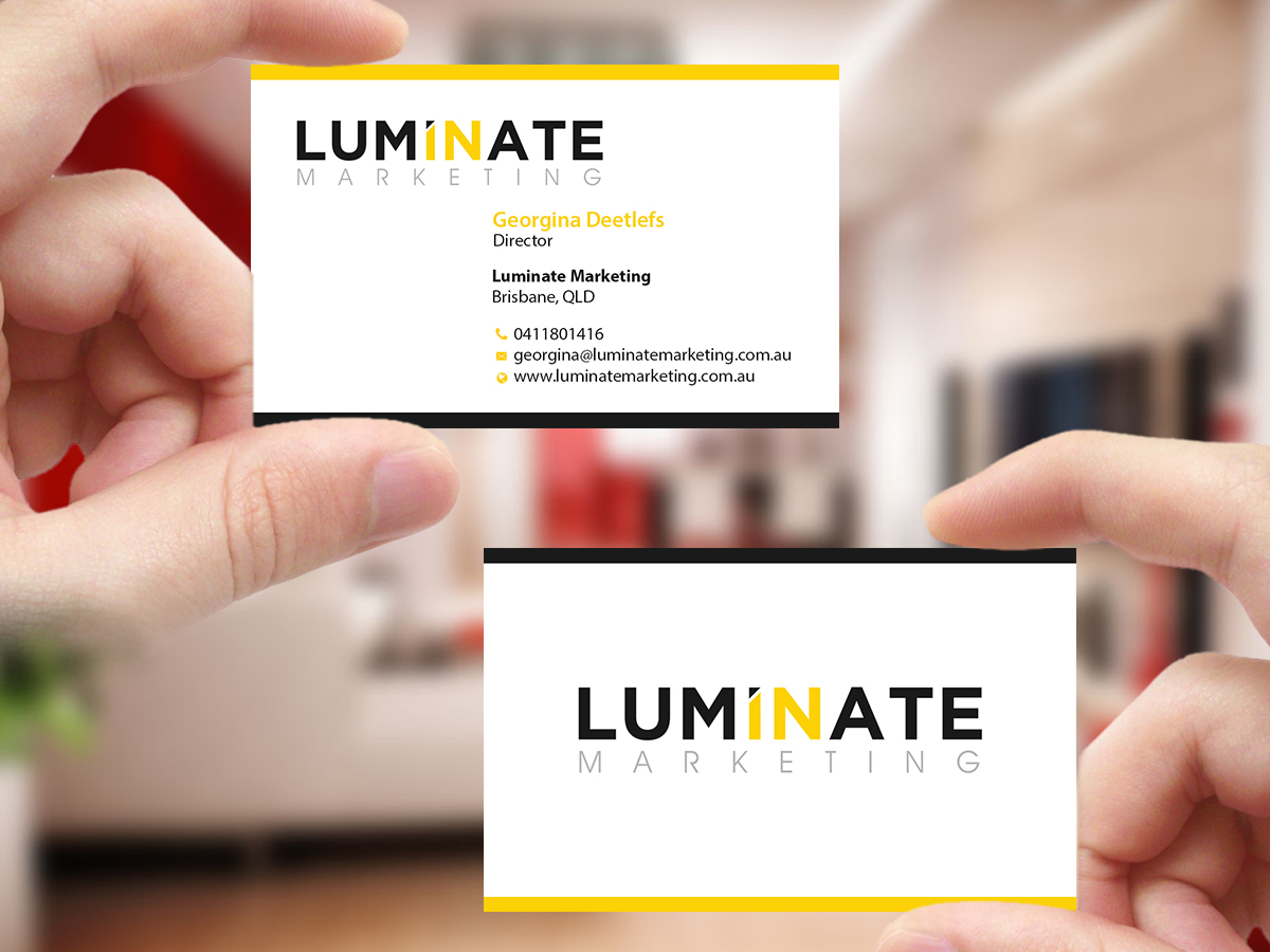Visitenkarten-Design von Creations Box 2015 für Luminate Marketing | Design #9604195