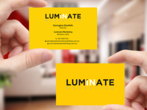 Business Card Design by Creations Box 2015 for Luminate Marketing | Design: #9604196