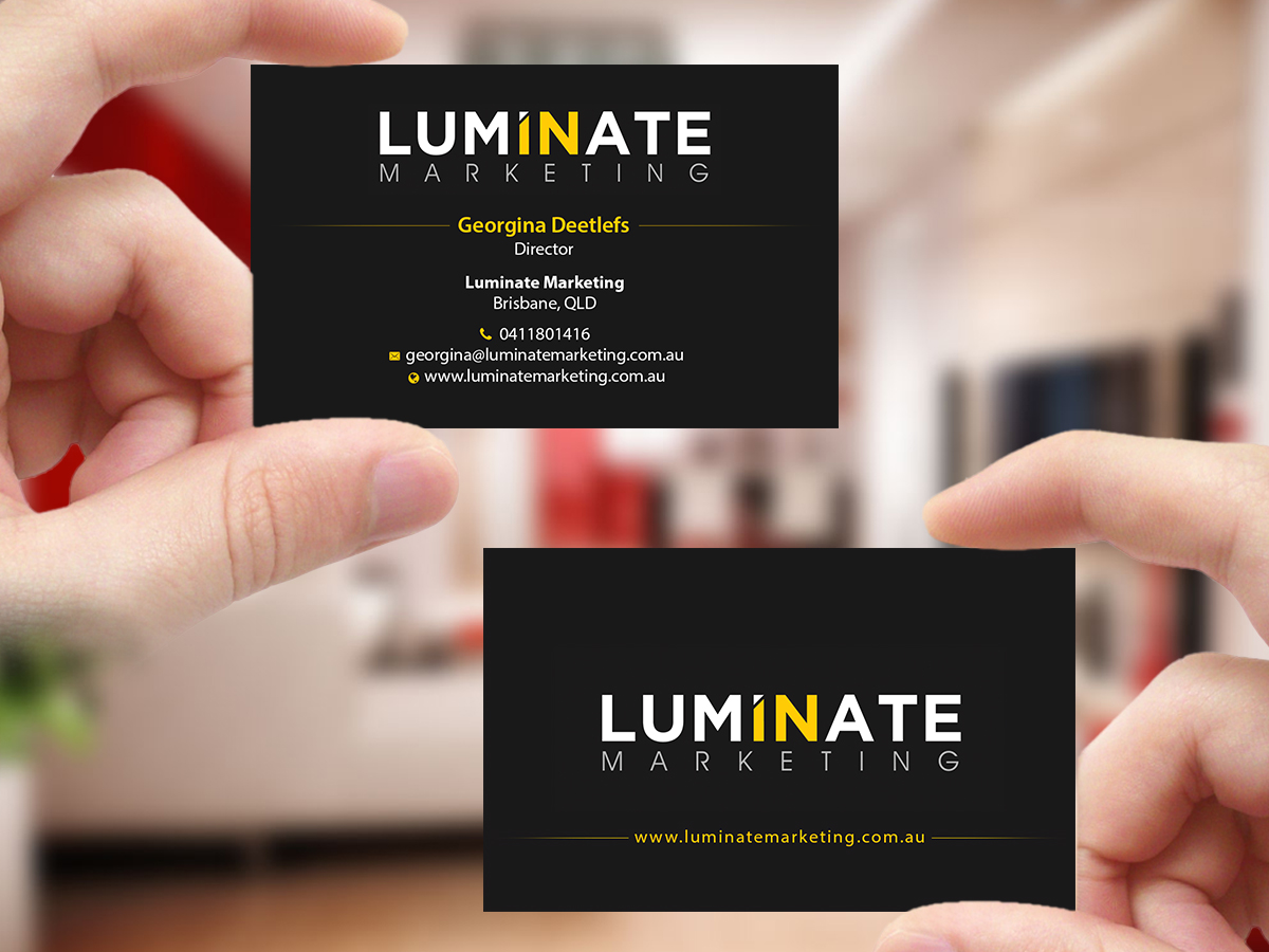 Visitenkarten-Design von Creations Box 2015 für Luminate Marketing | Design #9604198