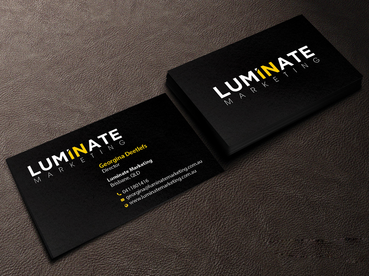 Visitenkarten-Design von Creations Box 2015 für Luminate Marketing | Design #9604199