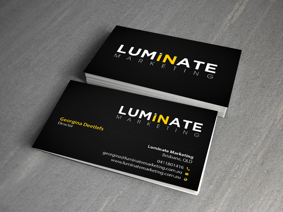 Visitenkarten-Design von Creations Box 2015 für Luminate Marketing | Design #9604200