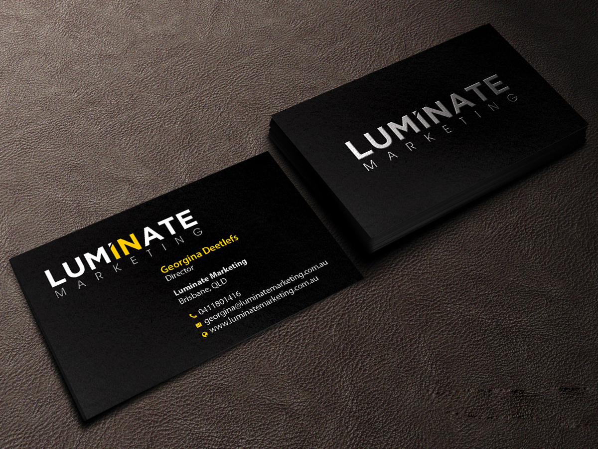 Business Card Design by Creations Box 2015 for Luminate Marketing | Design #9604201