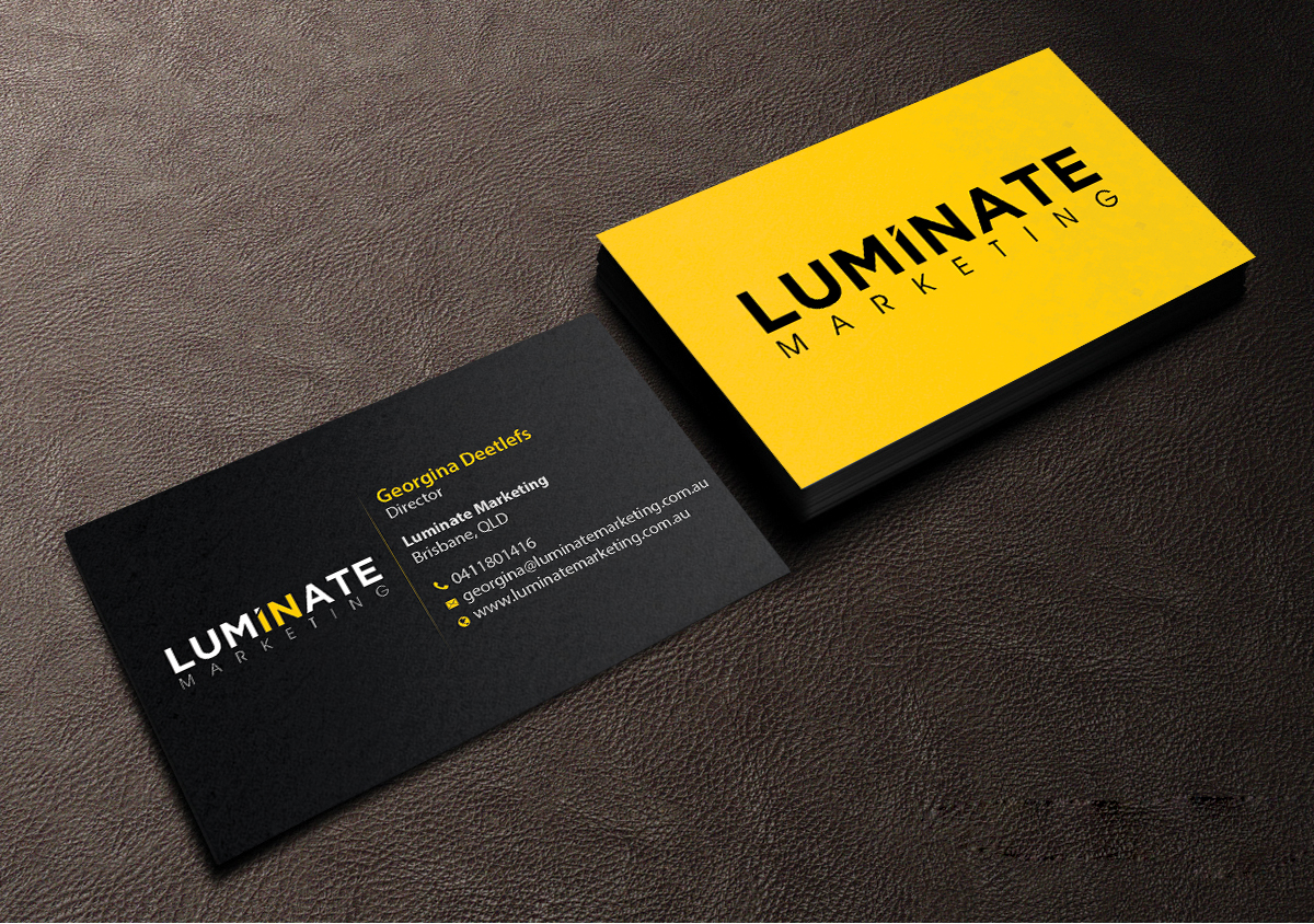 Business Card Design by Creations Box 2015 for Luminate Marketing | Design #9604202
