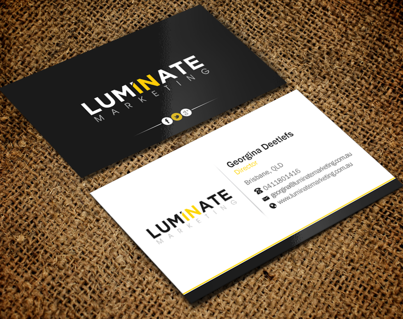 Diseño de Tarjeta de Presentación por Brand aid para Luminate Marketing | Diseño #9621777
