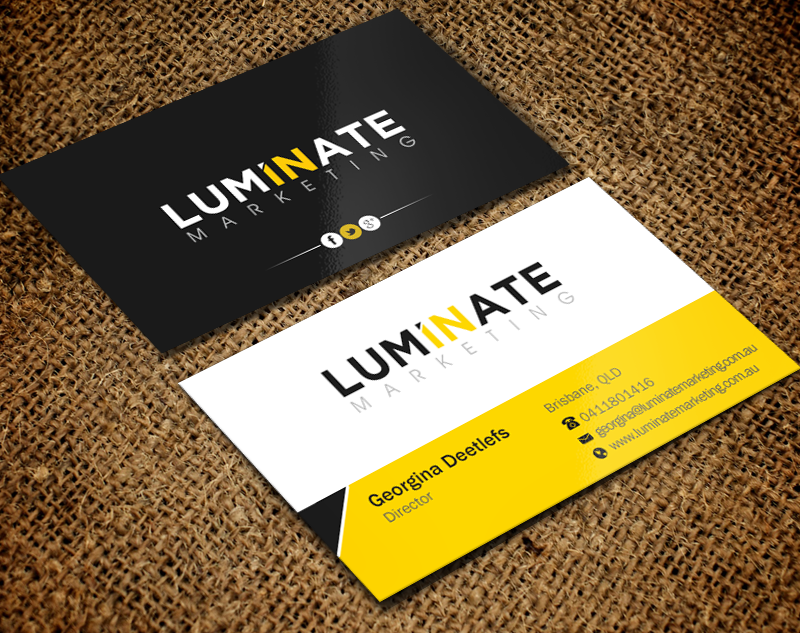 Visitenkarten-Design von Brand aid für Luminate Marketing | Design #9621781