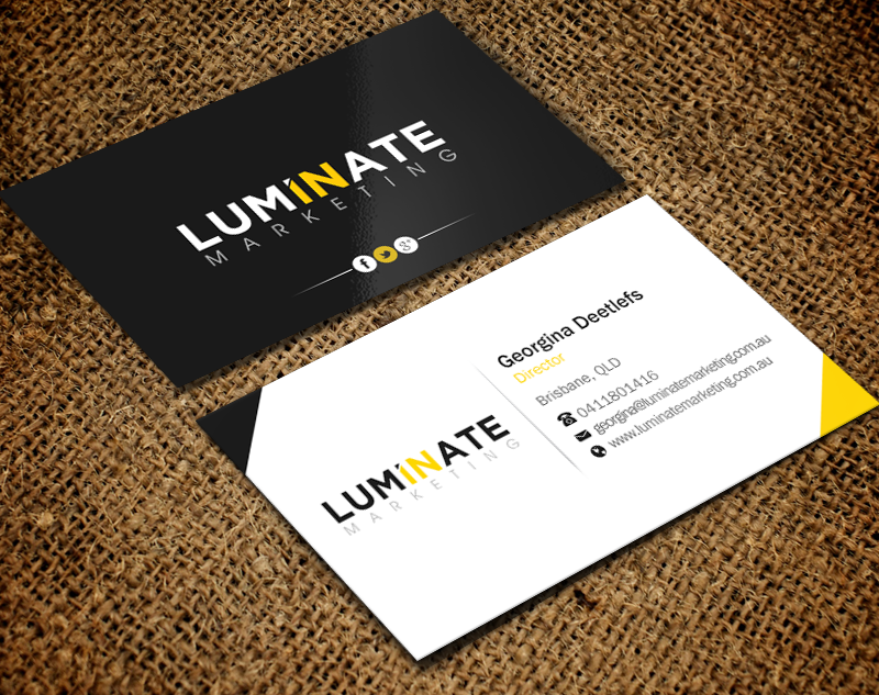 Diseño de Tarjeta de Presentación por Brand aid para Luminate Marketing | Diseño #9621785