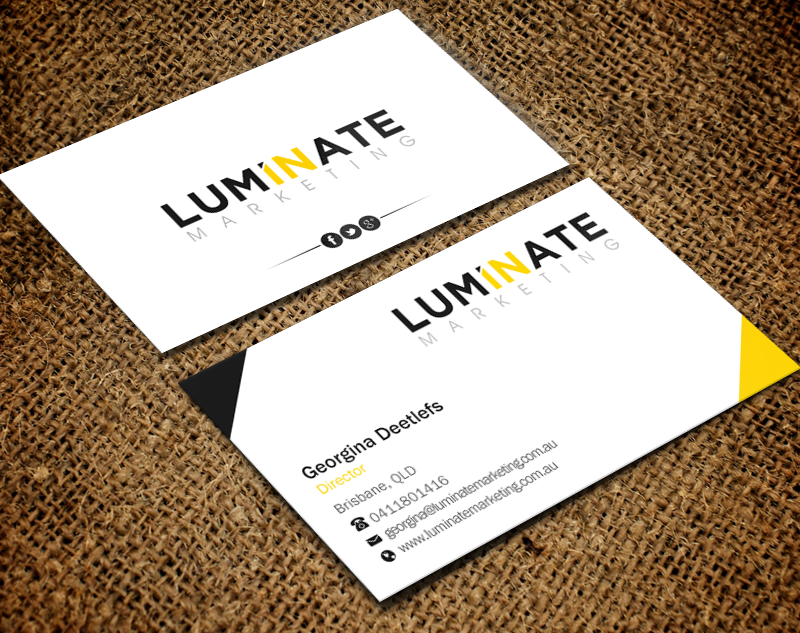 Diseño de Tarjeta de Presentación por Brand aid para Luminate Marketing | Diseño #9621786