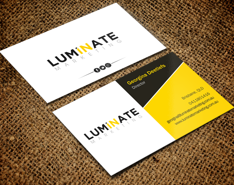 Diseño de Tarjeta de Presentación por Brand aid para Luminate Marketing | Diseño #9621787