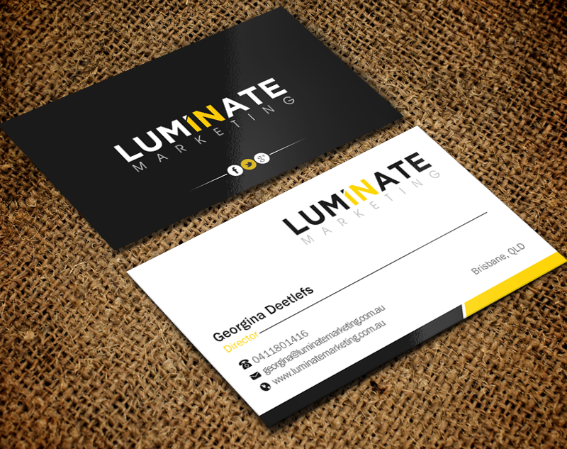 Business Card Design by Brand aid for Luminate Marketing | Design #9621789