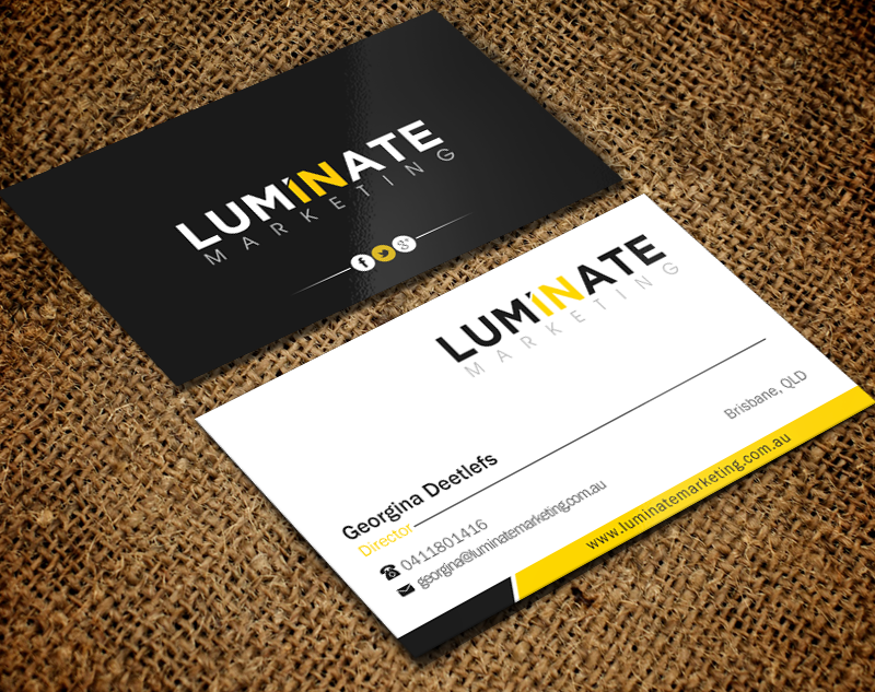 Diseño de Tarjeta de Presentación por Brand aid para Luminate Marketing | Diseño #9621791