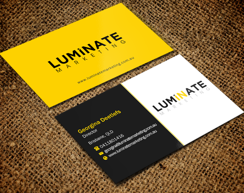 Business Card Design by Brand aid for Luminate Marketing | Design #9621793