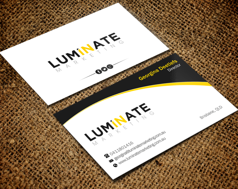 Business Card Design by Brand aid for Luminate Marketing | Design #9621794