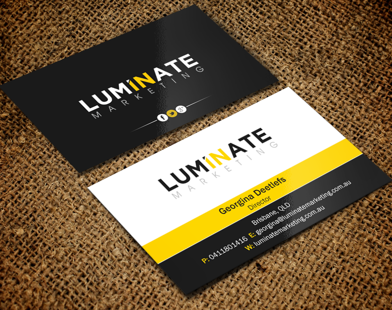 Business Card Design by Brand aid for Luminate Marketing | Design #9621798