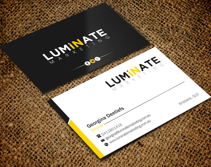 Business Card Design by Brand aid for Luminate Marketing | Design #9621838