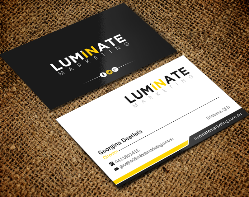 Business Card Design by Brand aid for Luminate Marketing | Design #9621839