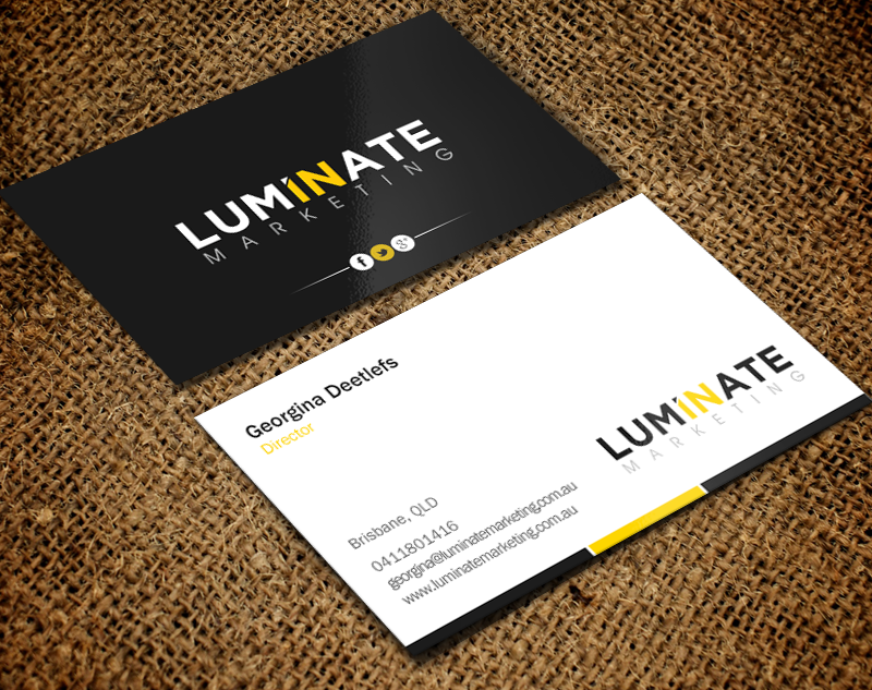 Business Card Design by Brand aid for Luminate Marketing | Design #9621840