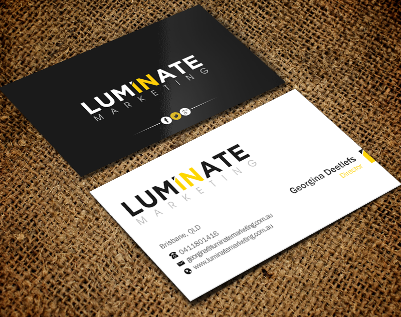 Diseño de Tarjeta de Presentación por Brand aid para Luminate Marketing | Diseño #9621844