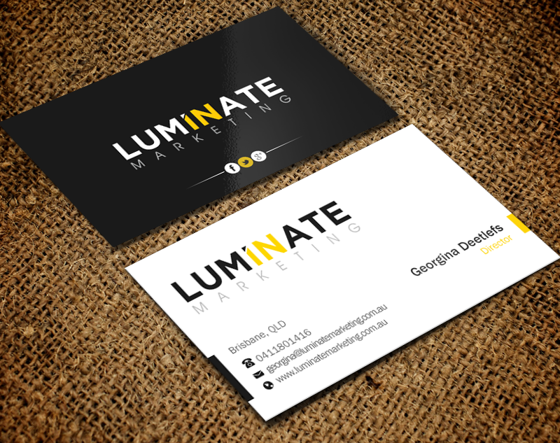 Diseño de Tarjeta de Presentación por Brand aid para Luminate Marketing | Diseño #9621846