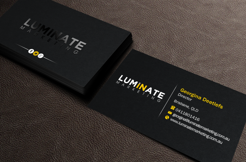 Visitenkarten-Design von Brand aid für Luminate Marketing | Design #9621848